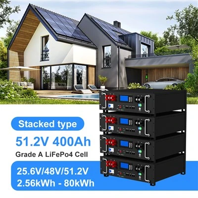 র্যাক-মাউন্ট করা 20kWh 400AH 51.2V উচ্চ ক্ষমতা লিথিয়াম ব্যাটারি প্যাক