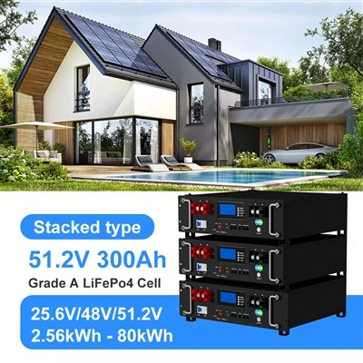 জেডবপাওয়ার স্ট্যাকেবল 51.2V 300AH লিথিয়াম ব্যাটারি 6000 সাইকেল লাইফ 15KWH